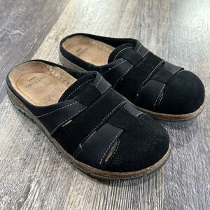 Earth Origins® Women's "Essential Ellery" Black Suede Mule Size 7.5 W - EUC